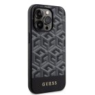iPhone 15 Pro Max Guess PU G Cube MagSafe kompatibilis telefontok fekete (GUHMP15XHGCFSEK)