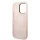 iPhone 14 Pro Max Guess Silicone Metal Logo MagSafe kompatibilis tok rózsaszín (GUHMP14XSBPLP)