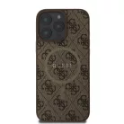 iPhone 16 Pro Barna Guess PU Leather 4G Colored Ring MagSafe tok