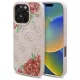iPhone 16 Pro 6.3" rózsaszín/rózsaszín Guess GUHMP16LP4ROPEMCP keménytok 4G Flowers Print MagSafe tok