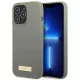 Guess GUHMP13XSPLG iPhone 13 Pro Max 6,7" szürke/szürke kemény tok Silicone Logo Plate MagSafe tok
