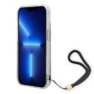 Guess GUOHCP14MH4STK iPhone 14 Plus 6.7" fekete / fekete keménytok 4G Print Strap