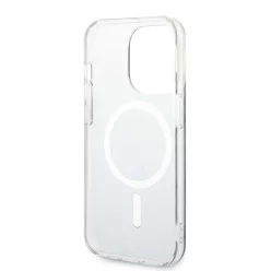   iPhone 14 Pro Max Guess 4G IML MagSafe kompatibilis tok fekete (GUHMP14XH4STK)