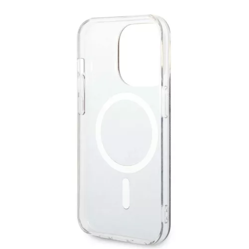 iPhone 14 Pro Max Guess 4G IML MagSafe kompatibilis tok fekete (GUHMP14XH4STK)