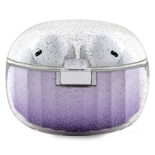 Guess Glitter Gradient TWS Bluetooth fülhallgató dokkolóval - lila