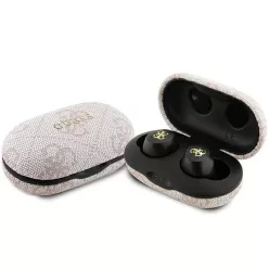   TWS Guess 4G Metal Bluetooth fülhallgató ENC töltőállomással - rózsaszín