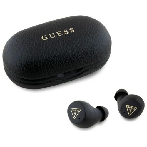 GUESS vezeték nélküli fülhallgató Bluetooth TWS ENC GUTWSPGTSPSK (PU Grainee Classic Logo) fekete
