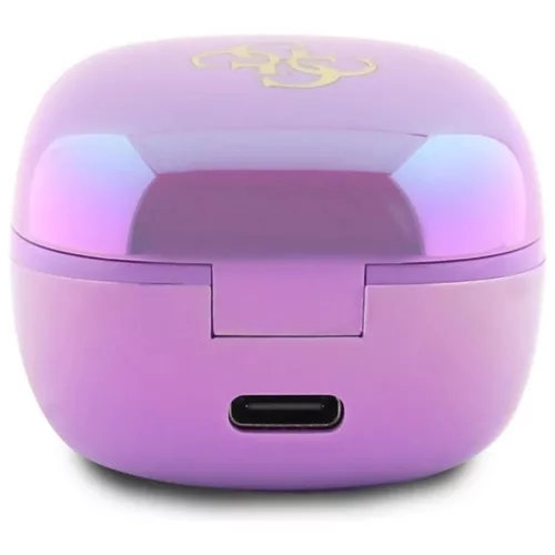 GUESS vezeték nélküli fülhallgató Bluetooth TWS GUTWSJ144ESU (Mini Iridescent 4G Printed Logo) lila