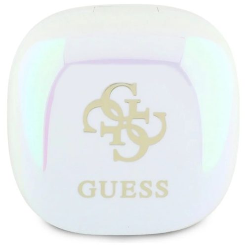 GUESS vezeték nélküli fülhallgató Bluetooth TWS GUTWSJ144ESH (Mini Iridescent 4G Printed Logo) fehér,