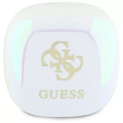 GUESS vezeték nélküli fülhallgató Bluetooth TWS GUTWSJ144ESH (Mini Iridescent 4G Printed Logo) fehér,