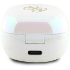 GUESS vezeték nélküli fülhallgató Bluetooth TWS GUTWSJ144ESH (Mini Iridescent 4G Printed Logo) fehér,