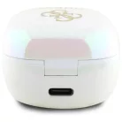 GUESS vezeték nélküli fülhallgató Bluetooth TWS GUTWSJ144ESH (Mini Iridescent 4G Printed Logo) fehér,