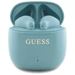   GUESS vezeték nélküli fülhallgató Bluetooth TWS GUTWSJ14ESGQ (Nyomtatott Klasszikus Logó) türkiz