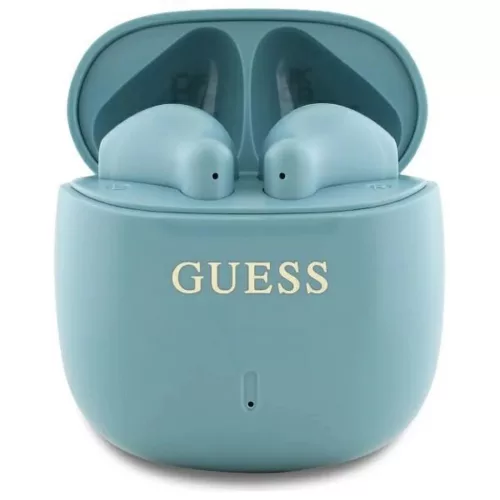 GUESS vezeték nélküli fülhallgató Bluetooth TWS GUTWSJ14ESGQ (Nyomtatott Klasszikus Logó) türkiz