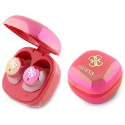   GUESS vezeték nélküli fülhallgató bluetooth TWS GUTWSJ144ESF (Mini Iridescent 4G Logóval Nyomtatva) fukszia