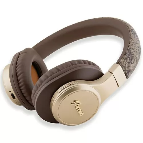 Guess Bluetooth on-ear fejhallgatók GUBH604GEMW barna/barna 4G Script