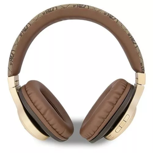 Guess Bluetooth on-ear fejhallgatók GUBH604GEMW barna/barna 4G Script