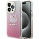 iPhone 15 Pro Max Hello Kitty IML Gradient Electrop Kitty Head tok - pink