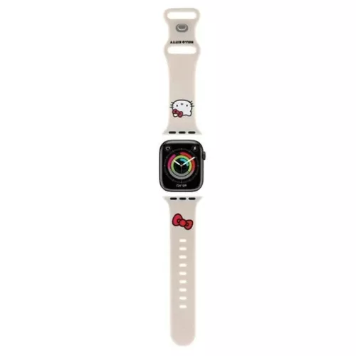 Hello Kitty Szilikon Kitty Fej szíj Apple Watch 38/40/41mm - bézs