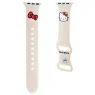 Hello Kitty Szilikon Kitty Fej szíj Apple Watch 38/40/41mm - bézs