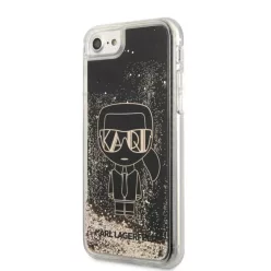   iPhone 7/8/SE 2020/SE 2022 Karl Lagerfeld Liquid Glitter Gatsby tok fekete (KLHCI8LGGKBK)