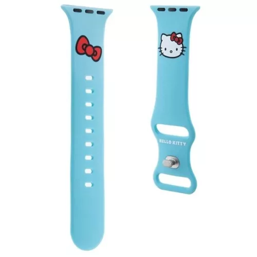Hello Kitty Szilikon Kitty Fej Apple Watch 38/40/41mm szíj - kék