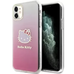   Hello Kitty IML Gradient Elektrop Kitty Fejes tok iPhone 11 Rózsaszín