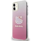 Hello Kitty IML Gradient Elektrop Kitty Fejes tok iPhone 11 Rózsaszín
