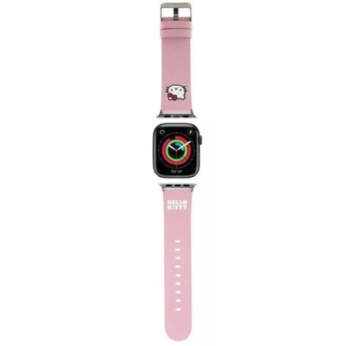 Apple Watch 38/40/41mm Hello Kitty Kitty Head szíj - rózsaszín