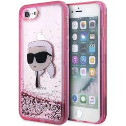   Karl Lagerfeld KLHCI8LNKHCP iPhone 7/8/ SE 2020/2022 pink/pink hardcase Glitter Karl Head tok