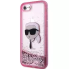 Karl Lagerfeld KLHCI8LNKHCP iPhone 7/8/ SE 2020/2022 pink/pink hardcase Glitter Karl Head tok