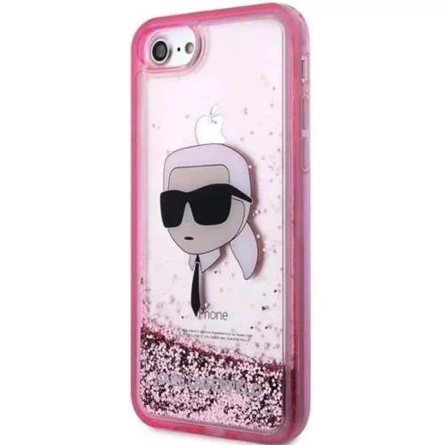 Karl Lagerfeld KLHCI8LNKHCP iPhone 7/8/ SE 2020/2022 pink/pink hardcase Glitter Karl Head tok