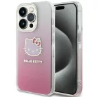 iPhone 13 Pro Max Hello Kitty IML Gradiens Elektrop Kitty Fej tok - rózsaszín