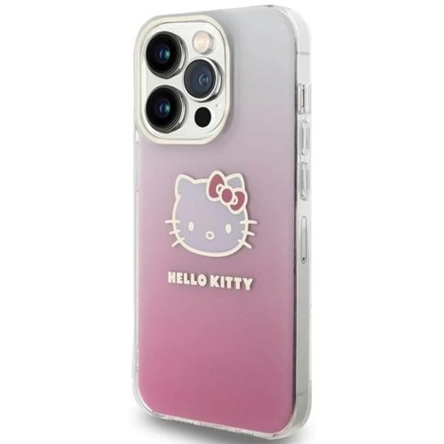 iPhone 14 Pro rózsaszín Hello Kitty IML Gradient Electrop Kitty Head tok