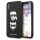 Karl Lagerfeld Saffiano Karl&Choupette Head tok iPhone XS Max - fekete
