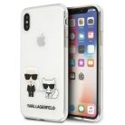 Karl Lagerfeld Karl & Choupette iPhone XS Max tok - Átlátszó