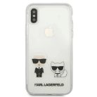 Karl Lagerfeld Karl & Choupette iPhone XS Max tok - Átlátszó