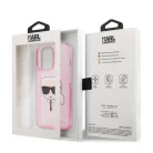 iPhone 13 Pro Max Karl Lagerfeld Glitter Karl Head tok pink (KLHCP13XKHTUGLP)