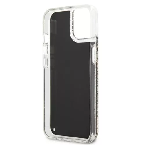 iPhone 13 Pro Max Karl Lagerfeld Liquid Glitter Gatsby tok fekete (KLHCP13XLGGKBK)