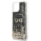 iPhone 13 Pro Max Karl Lagerfeld Liquid Glitter Gatsby tok fekete (KLHCP13XLGGKBK)