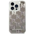 Karl Lagerfeld KLHCP14LLMNMS iPhone 14 Pro 6.1" tok ezüst / ezüst Liquid Glitter Monogram