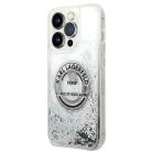 Karl Lagerfeld KLHCP14LLCRSGRS iPhone 14 Pro 6.1" ezüst/ezüst kemény tok Liquid Glitter RSG tok