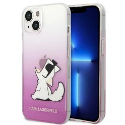   Karl Lagerfeld KLHCP14MCFNRCPI iPhone 14 Plus rózsaszín / rózsaszín Choupette Fun tok