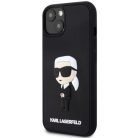 Karl Lagerfeld KLHCP14M3DRKINK iPhone 14 Plus 6.7" fekete/fekete kemény tok Rubber Ikonik 3D tok