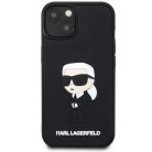 Karl Lagerfeld KLHCP14M3DRKINK iPhone 14 Plus 6.7" fekete/fekete kemény tok Rubber Ikonik 3D tok