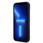 iPhone 14 Plus Karl Lagerfeld Quilted Puffy Metal Logo tok fekete (KLHCP14MPSQAK)