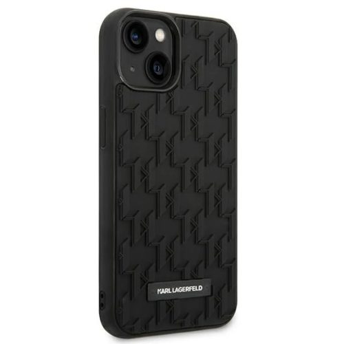 iPhone 14 Plus Karl Lagerfeld 3D Monogram tok fekete (KLHCP14MRUPKLPK)