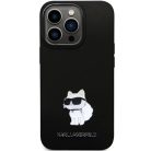 Karl Lagerfeld KLHCP14LSMHCNPK tok iPhone 14 Pro - fekete Szilikon Fém Pin