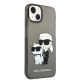iPhone 14 Plus Karl Lagerfeld IML Glitter Karl és Choupette NFT tok fekete (KLHCP14MHNKCTGK)