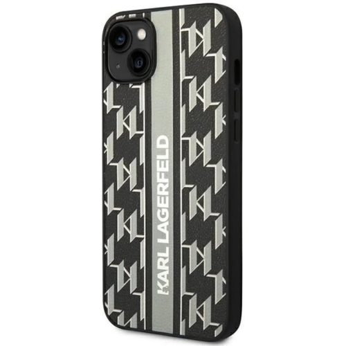 Karl Lagerfeld KLHCP14MPGKLSKG iPhone 14 Plus 6.7 "hardcase szürke / szürke Monogram Stripe tok